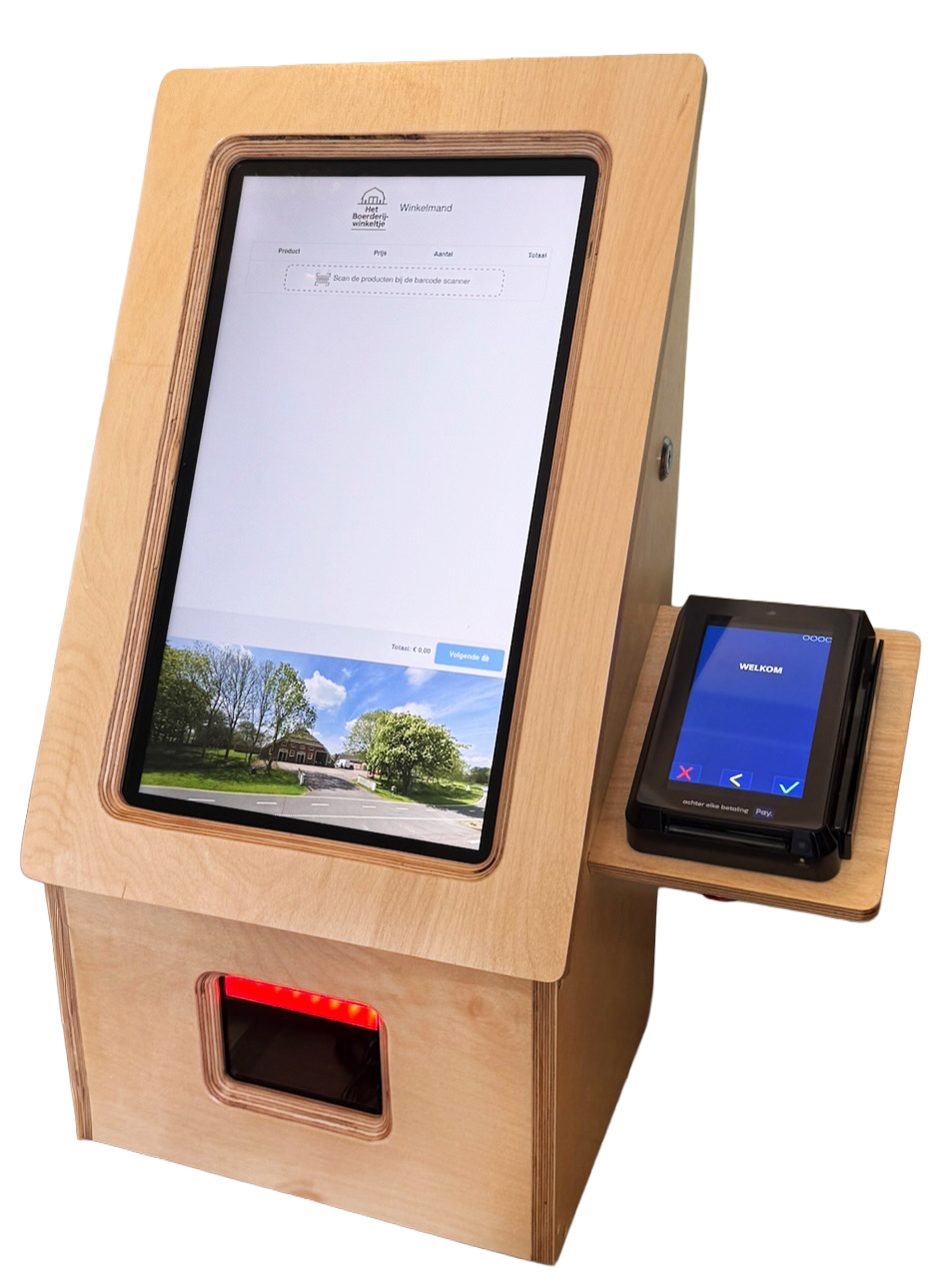 Kassa met pinapparaat